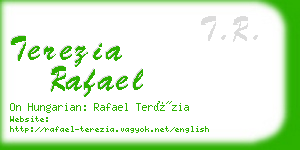 terezia rafael business card